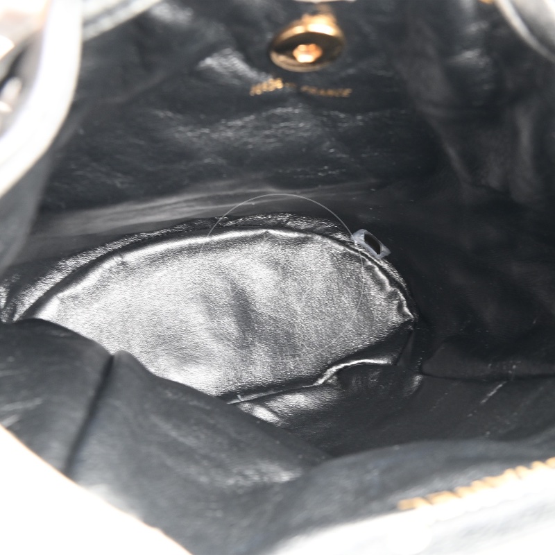 [Pre-owned] Chanel Vintage Black Lambskin Duma Backpack-12