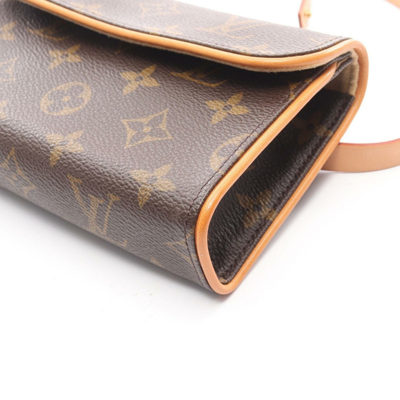 路易威登 Florentine Pochette Monogram 腰包/斜背包，塗層帆布和皮革材質，棕色，M51855-6