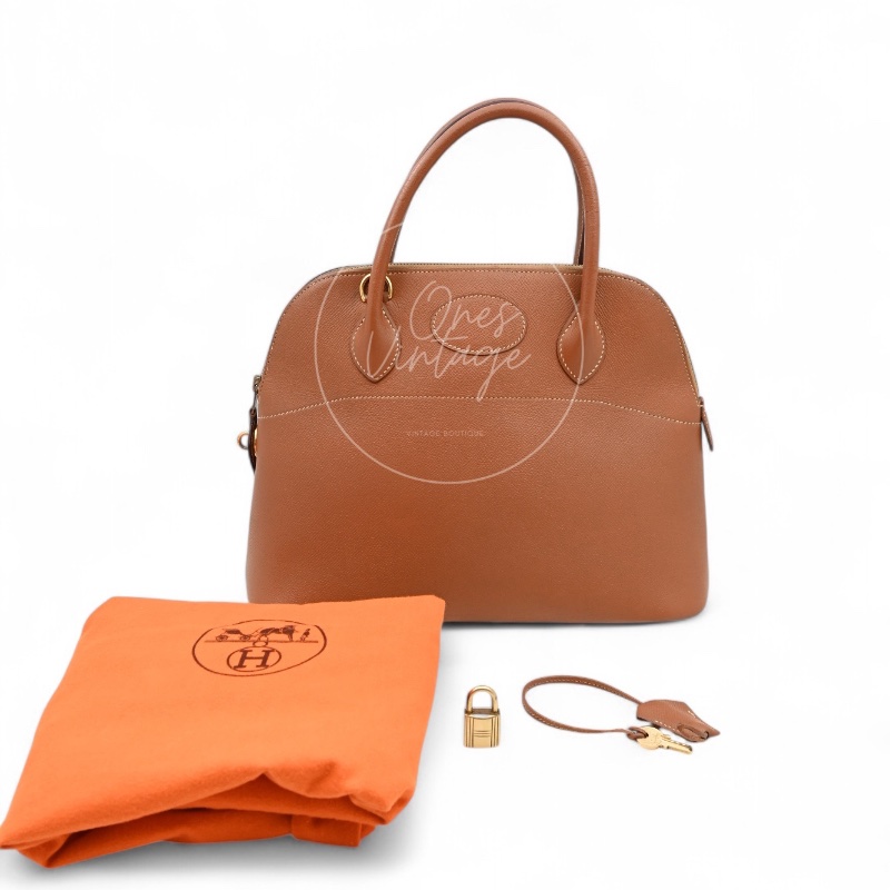 [Pre-owned] Hermes Bolide 31 Gold Epsom GHW Stamp Circle Y-24