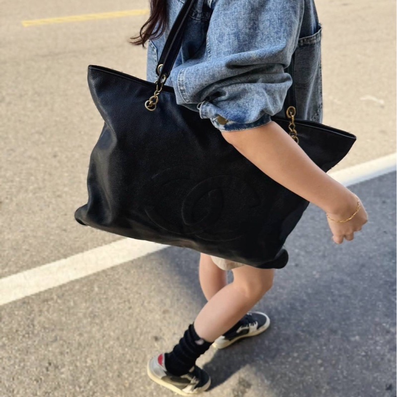 Chanel 肩背包 魚子醬 旅行包 vintage 特價出清-2