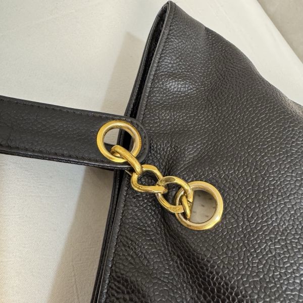 Chanel 肩背包 魚子醬 旅行包 vintage 特價出清-11