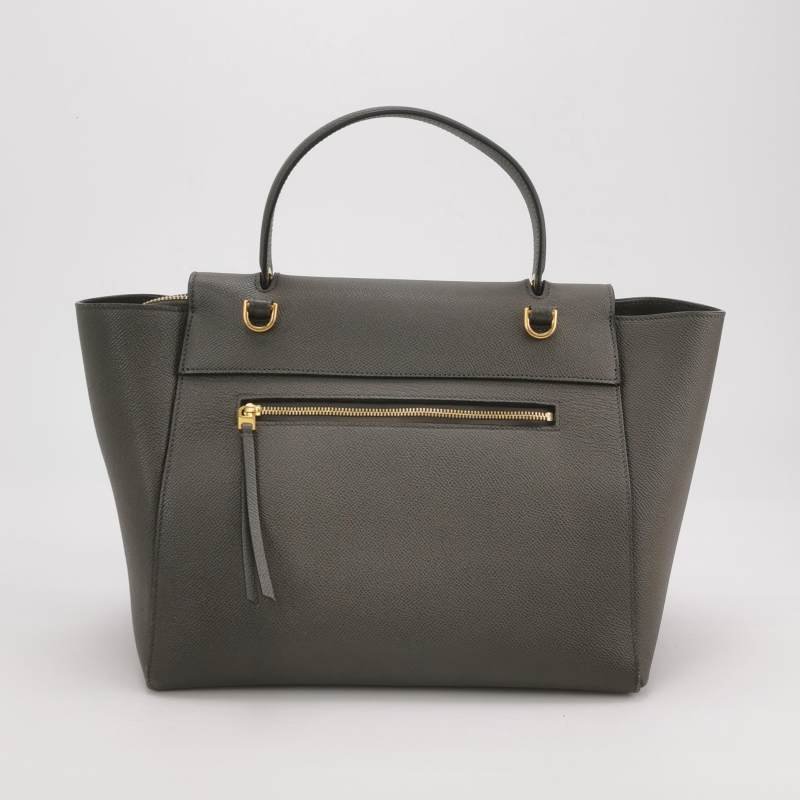 Celine Belt魚包迷你牛皮純色紐結飾帶單肩包-4