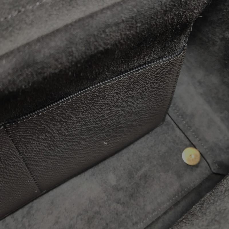 Celine Belt魚包迷你牛皮純色紐結飾帶單肩包-8