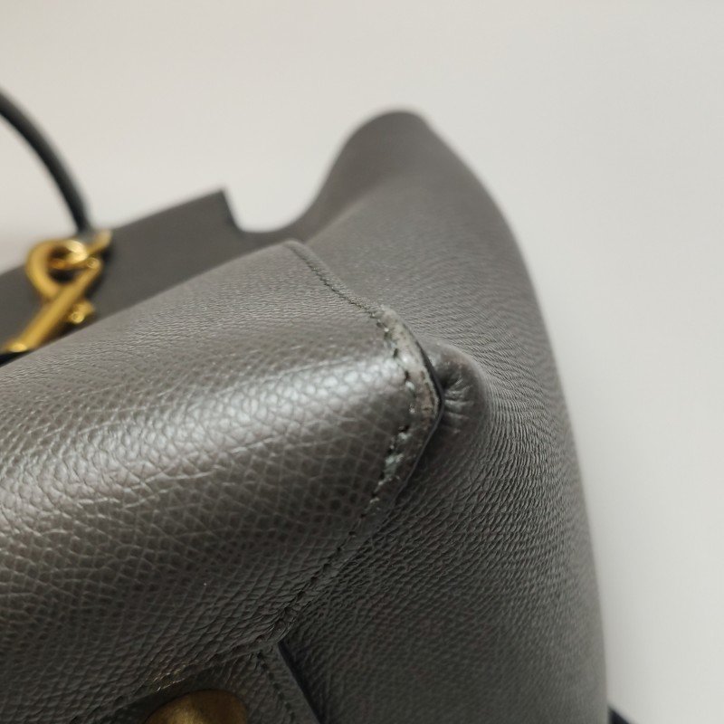 Celine Belt魚包迷你牛皮純色紐結飾帶單肩包-13