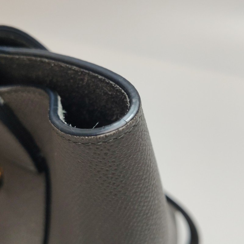 Celine Belt魚包迷你牛皮純色紐結飾帶單肩包-18