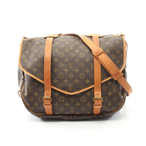 路易威登 Saumur 43 肩挎包 M42252 Monogram 皮革 棕色 LV