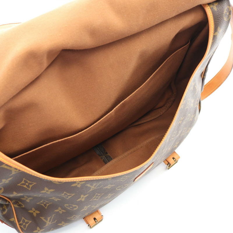 路易威登 Saumur 43 肩挎包 M42252 Monogram 皮革 棕色 LV-2