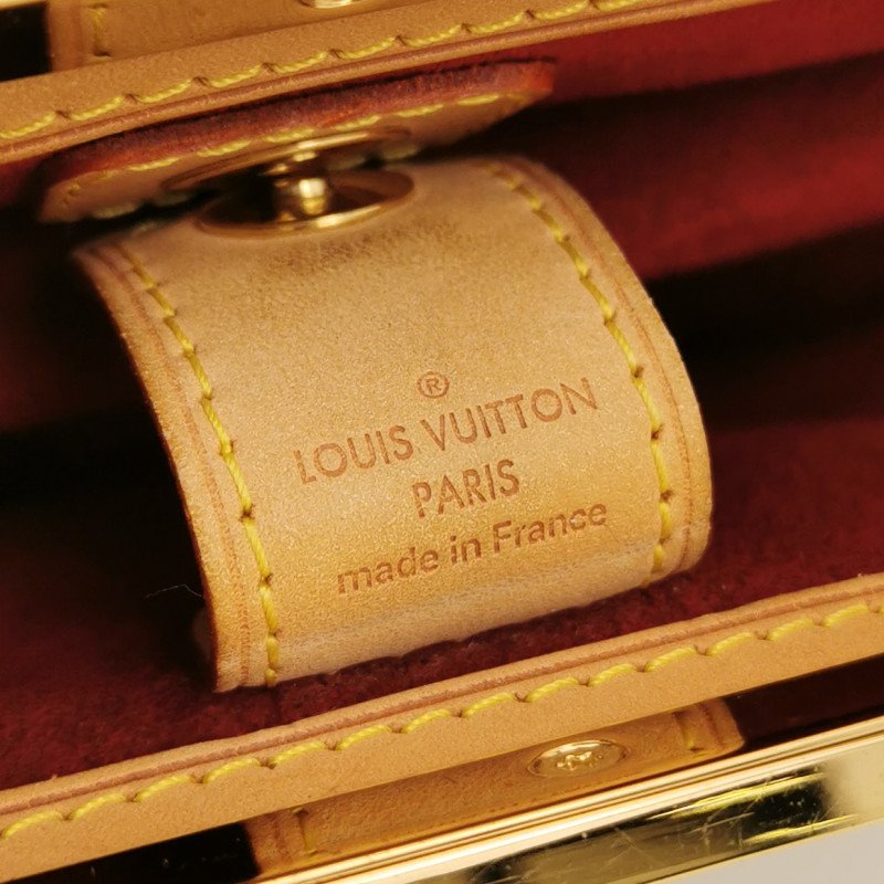 Louis Vuitton(LV)Judy植鞣革白三彩鏤空提手單肩包-7