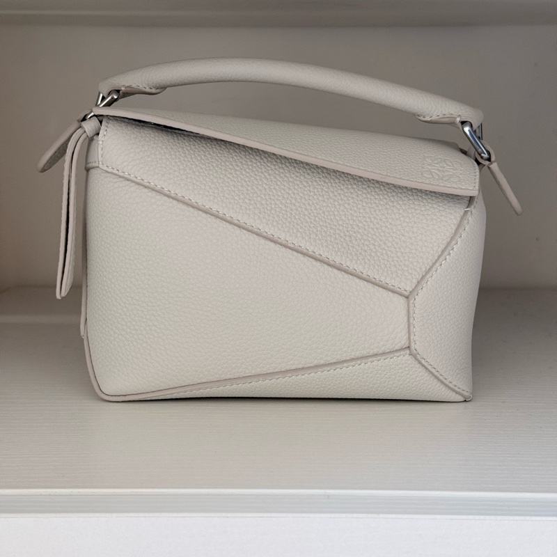 Loewe mini puzzle bag白色拼圖包-1