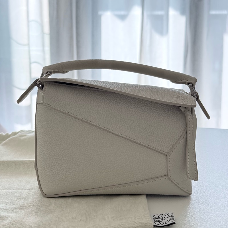 Loewe mini puzzle bag白色拼圖包-4