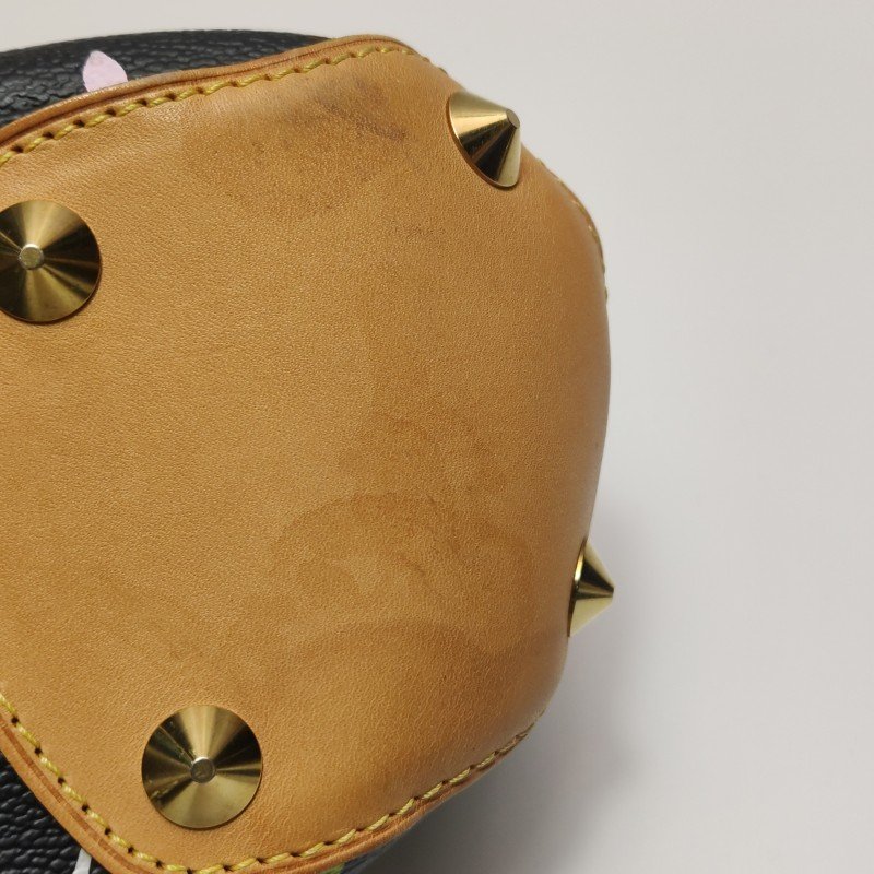 Louis Vuitton(LV)Judy植鞣革黑三彩鏤空提手單肩包-17