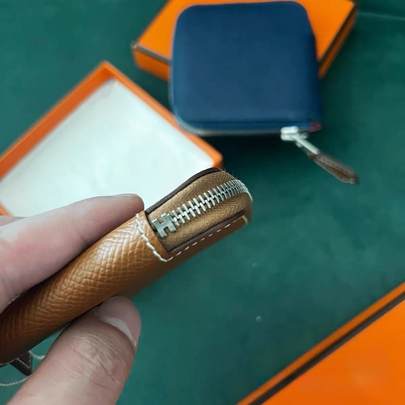 閒置 愛馬仕Hermès Silk’in 零錢包|金棕 C刻 EPSOM|好裝好拿-3