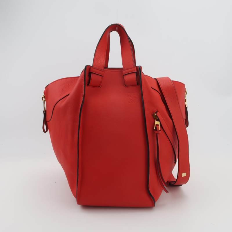 Loewe Hammock吊床包牛皮純色弧形結構子母包單肩包-2