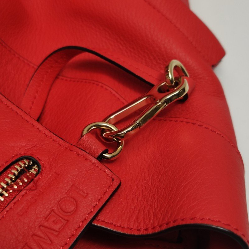 Loewe Hammock吊床包牛皮純色弧形結構子母包單肩包-13