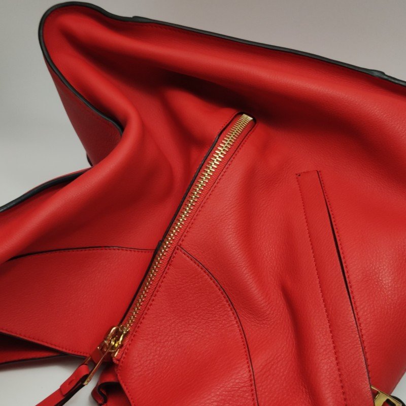 Loewe Hammock吊床包牛皮純色弧形結構子母包單肩包-18