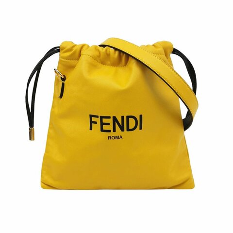 Fendi Pack羊皮字母Logo斜挎包單肩包