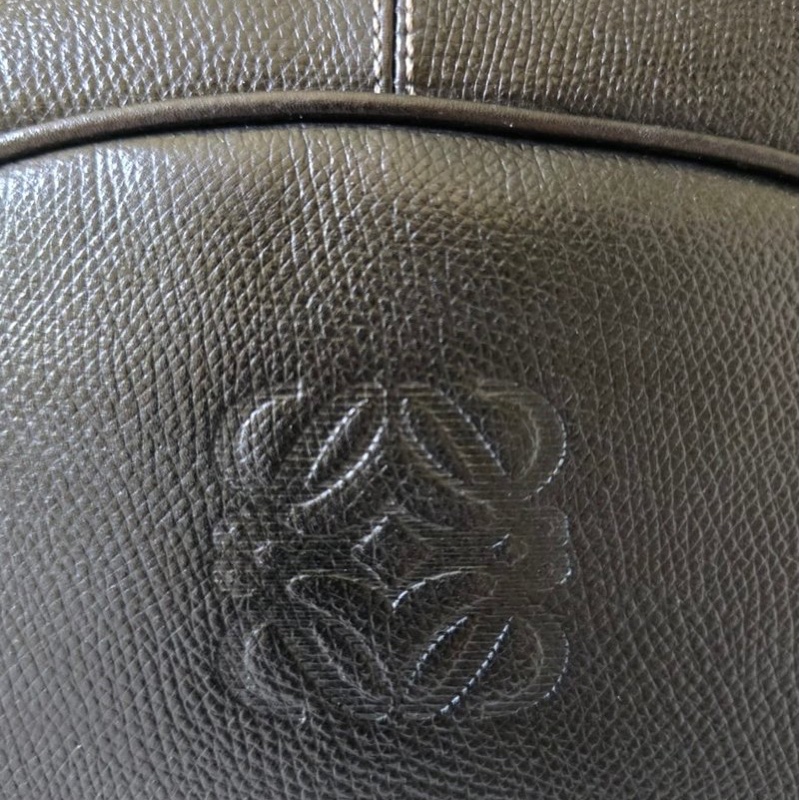 絕版中古包 Loewe古董圓餅包 側背包 斜背包 皮革包 單肩包 二手-7