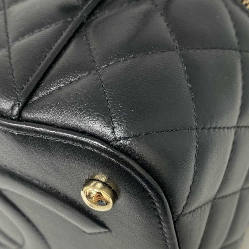 △ Chanel 香奈兒 Black Lambskin Gold Tone Metal Chain 2Way Vanity Case AS3171 黑色小羊皮金色金屬鏈條兩用化妝箱 AS3171 -257024982-13