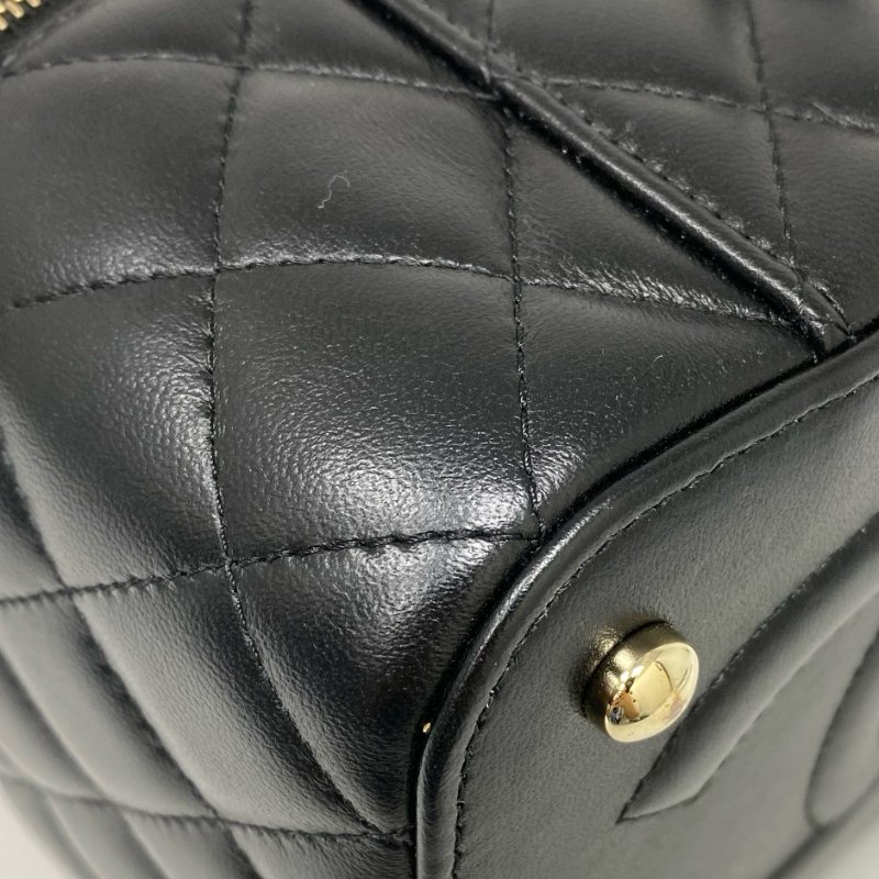 △ Chanel 香奈兒 Black Lambskin Gold Tone Metal Chain 2Way Vanity Case AS3171 黑色小羊皮金色金屬鏈條兩用化妝箱 AS3171 -257024982-14