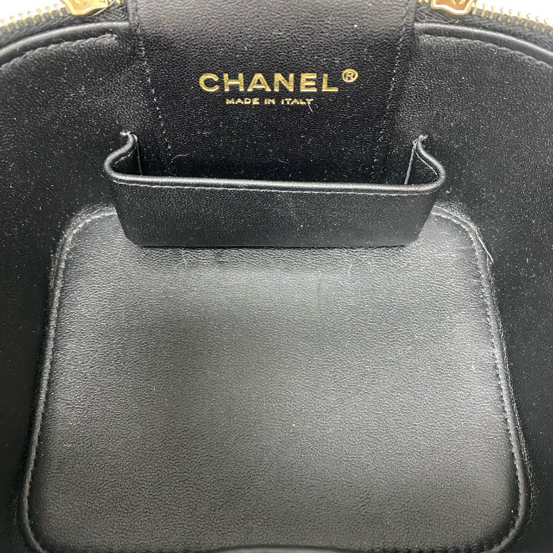 △ Chanel 香奈兒 Black Lambskin Gold Tone Metal Chain 2Way Vanity Case AS3171 黑色小羊皮金色金屬鏈條兩用化妝箱 AS3171 -257024982-16
