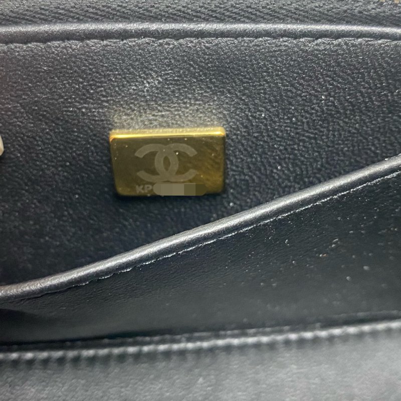 △ Chanel 香奈兒 Black Lambskin Gold Tone Metal Chain 2Way Vanity Case AS3171 黑色小羊皮金色金屬鏈條兩用化妝箱 AS3171 -257024982-19