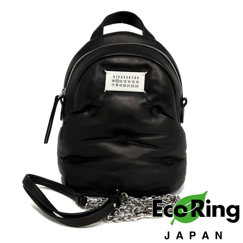 ☆ Maison Margiela MM6 Dark Brown Lambskin Glam Slam 2Way Bag 深啡色小羊皮兩用袋 - 257024971-0