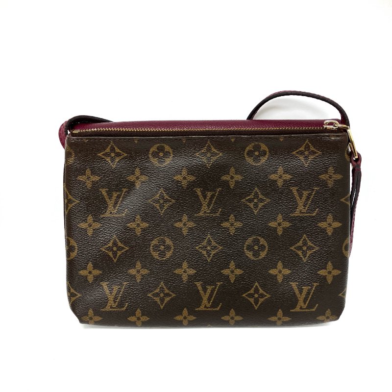 △ Louis Vuitton 路易威登 Twinset Twice Brown, Purple Red Calfskin, Coated Canvas Monogram Cross-body Bag M50183 啡色, 紫紅色小牛皮, 塗層帆布經典花紋斜背袋 M50183 -257024542-2