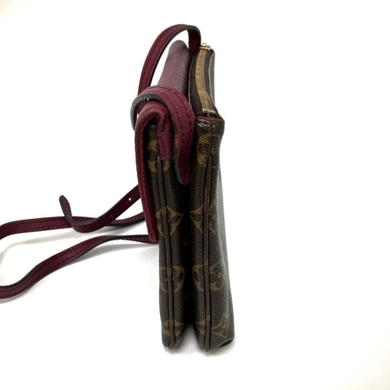 △ Louis Vuitton 路易威登 Twinset Twice Brown, Purple Red Calfskin, Coated Canvas Monogram Cross-body Bag M50183 啡色, 紫紅色小牛皮, 塗層帆布經典花紋斜背袋 M50183 -257024542-4