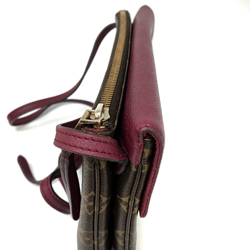 △ Louis Vuitton 路易威登 Twinset Twice Brown, Purple Red Calfskin, Coated Canvas Monogram Cross-body Bag M50183 啡色, 紫紅色小牛皮, 塗層帆布經典花紋斜背袋 M50183 -257024542-5