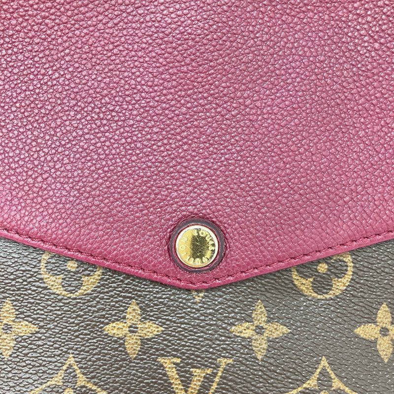 △ Louis Vuitton 路易威登 Twinset Twice Brown, Purple Red Calfskin, Coated Canvas Monogram Cross-body Bag M50183 啡色, 紫紅色小牛皮, 塗層帆布經典花紋斜背袋 M50183 -257024542-8