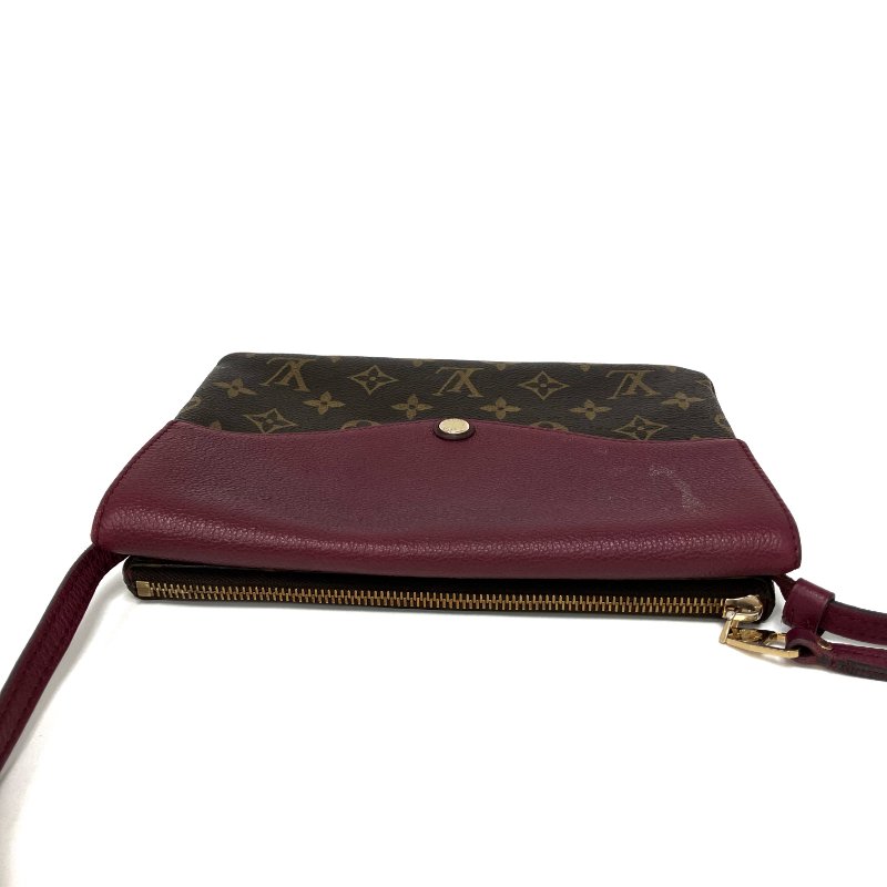 △ Louis Vuitton 路易威登 Twinset Twice Brown, Purple Red Calfskin, Coated Canvas Monogram Cross-body Bag M50183 啡色, 紫紅色小牛皮, 塗層帆布經典花紋斜背袋 M50183 -257024542-9