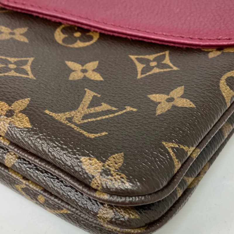 △ Louis Vuitton 路易威登 Twinset Twice Brown, Purple Red Calfskin, Coated Canvas Monogram Cross-body Bag M50183 啡色, 紫紅色小牛皮, 塗層帆布經典花紋斜背袋 M50183 -257024542-11