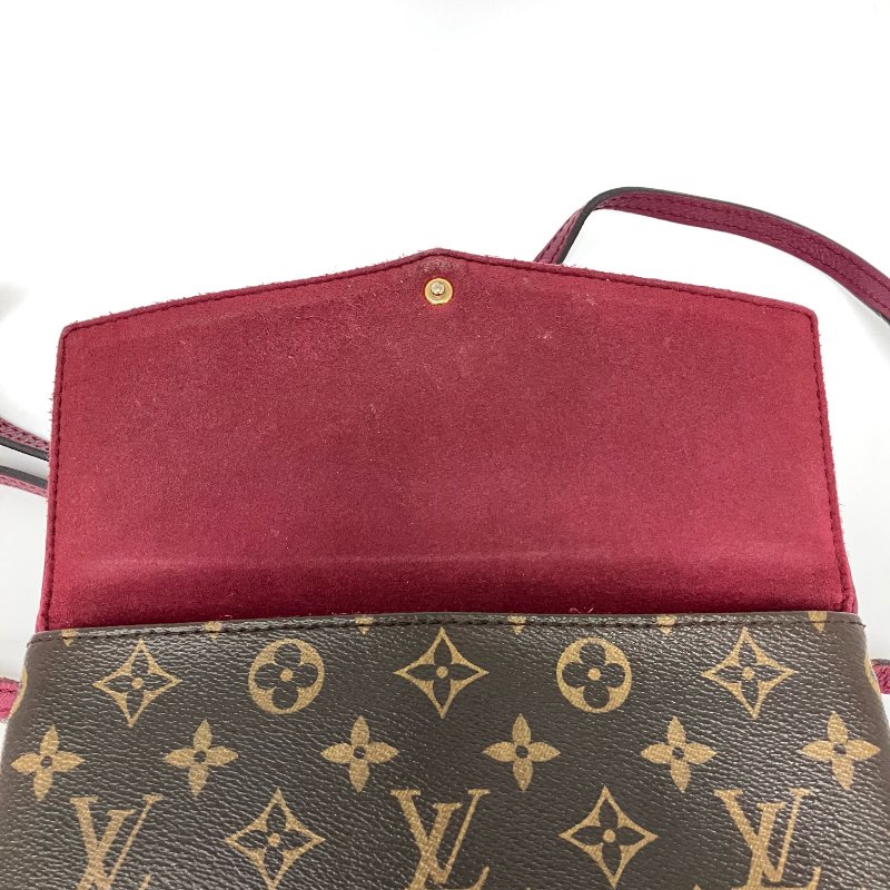 △ Louis Vuitton 路易威登 Twinset Twice Brown, Purple Red Calfskin, Coated Canvas Monogram Cross-body Bag M50183 啡色, 紫紅色小牛皮, 塗層帆布經典花紋斜背袋 M50183 -257024542-20