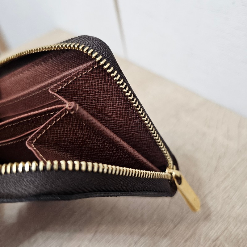 [LV銷量排名品項❣️] LV老花金釦拉鏈零錢卡包-12