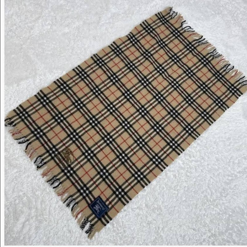 Burberry 經典格紋駝色披肩-4