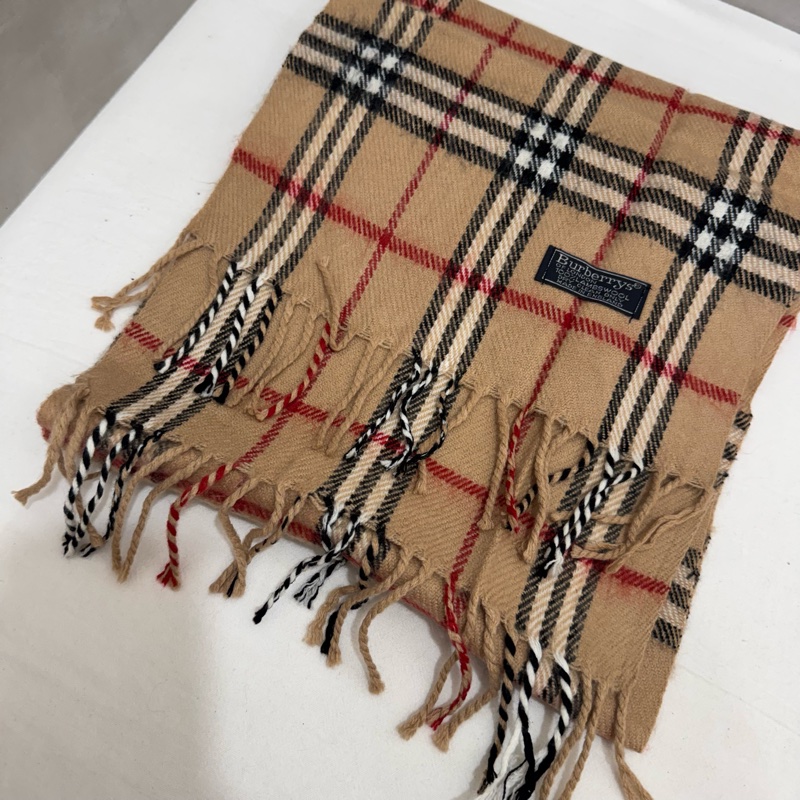 Burberry 圍巾 秋冬 特價出清 中古 vintage-8