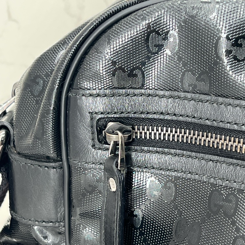 💗香緹國際精品💗 706 Gucci 亮面黑老花肩背包-1