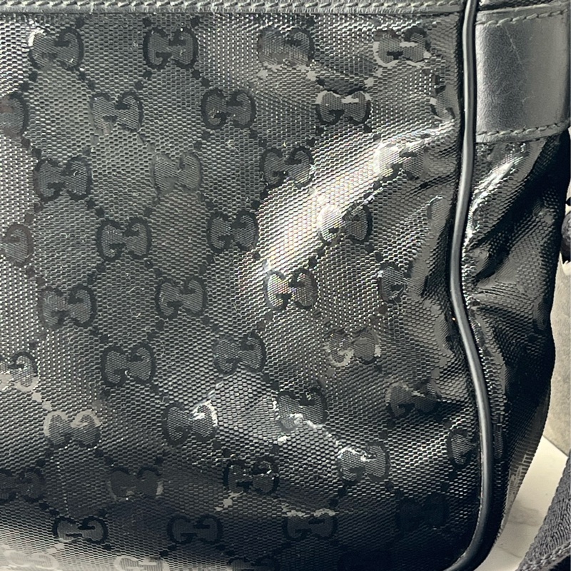 💗香緹國際精品💗 706 Gucci 亮面黑老花肩背包-4