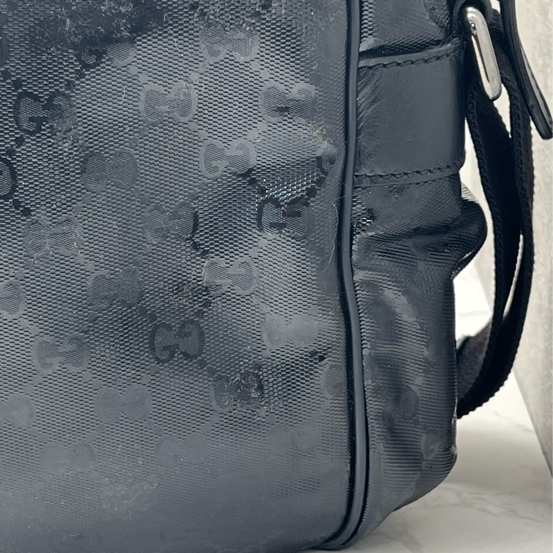 💗香緹國際精品💗 706 Gucci 亮面黑老花肩背包-9