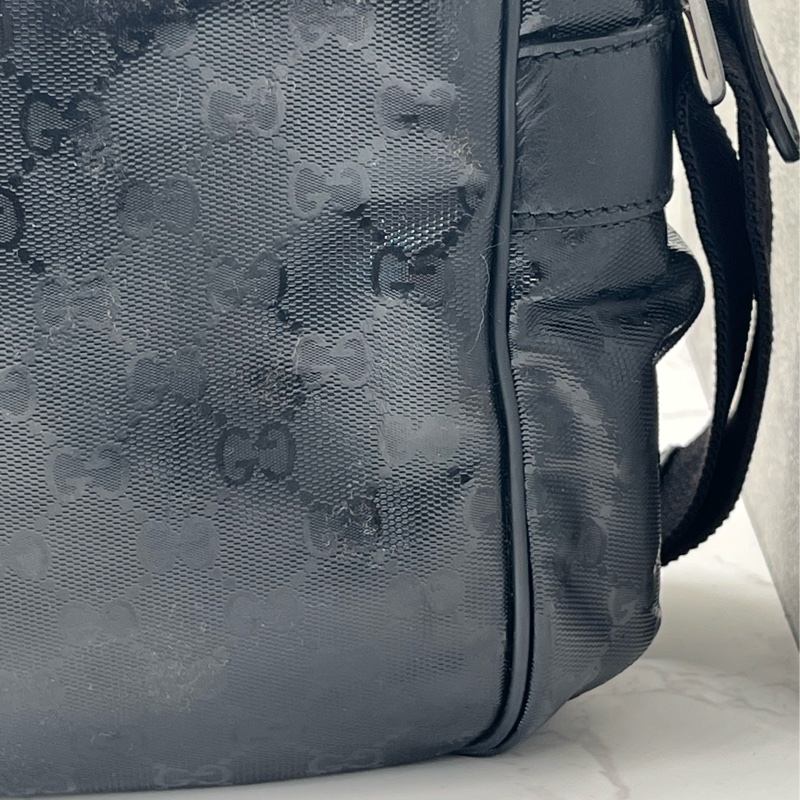 💗香緹國際精品💗 706 Gucci 亮面黑老花肩背包-14