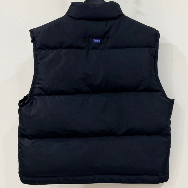 BURBERRY 藍標 兩面穿格紋羽絨背心-1