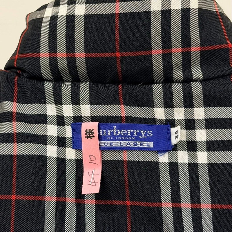 BURBERRY 藍標 兩面穿格紋羽絨背心-8