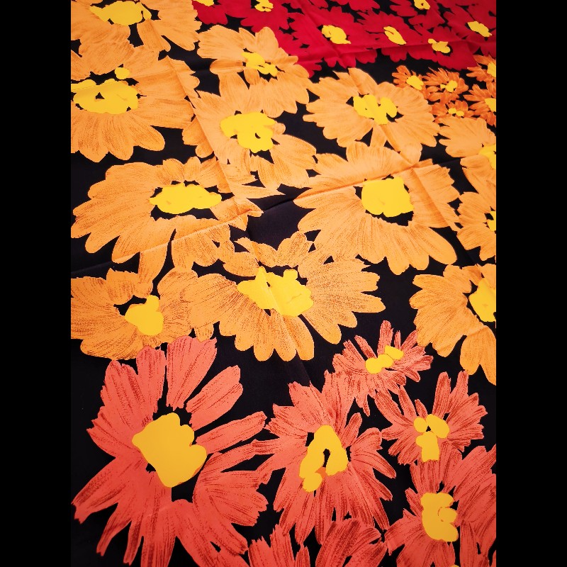 Gienchy 紀梵希黑邊桃色緹花絲巾-9