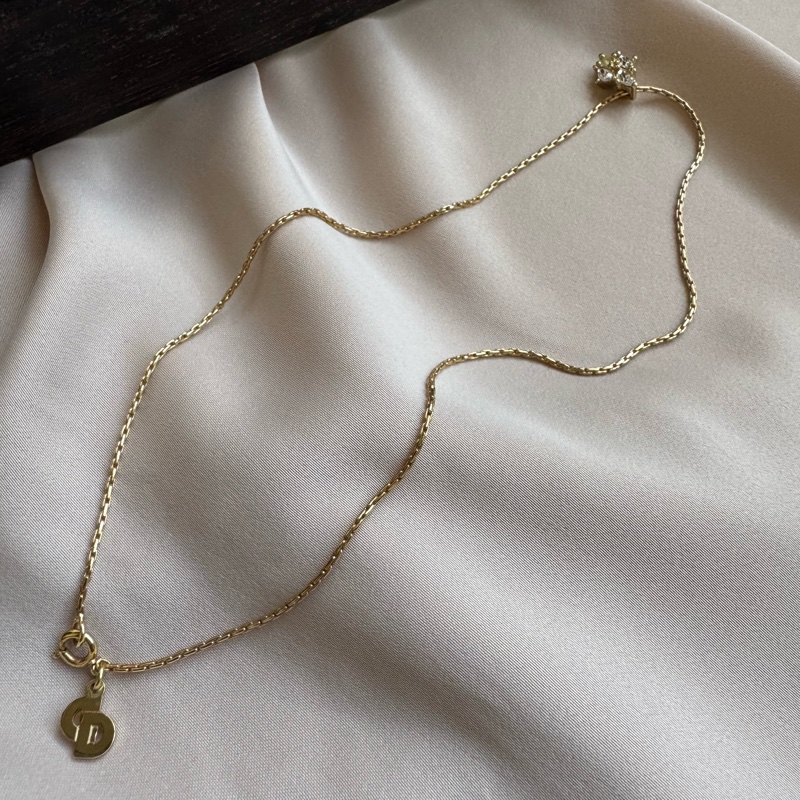 Christian Dior 迪奧 萊茵石梨形項鏈 頸鏈-11