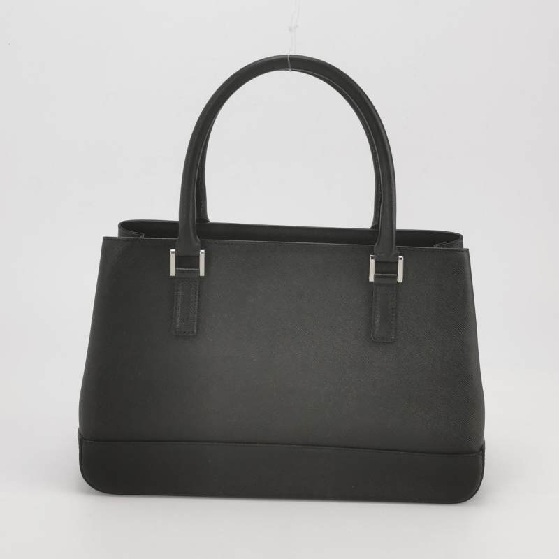 Burberry牛皮純色字母Logo手提包-4