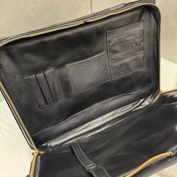 Chanel 手提 黑色公事包 大容量 皮革 二手 中古vintage-18