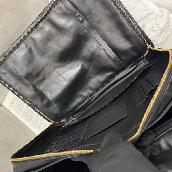 Chanel 手提 黑色公事包 大容量 皮革 二手 中古vintage-19