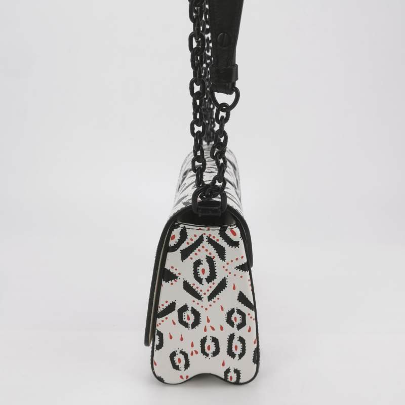 Louis Vuitton(LV)Twist中號牛皮紅點印花LV旋轉鎖扣斜挎包-2