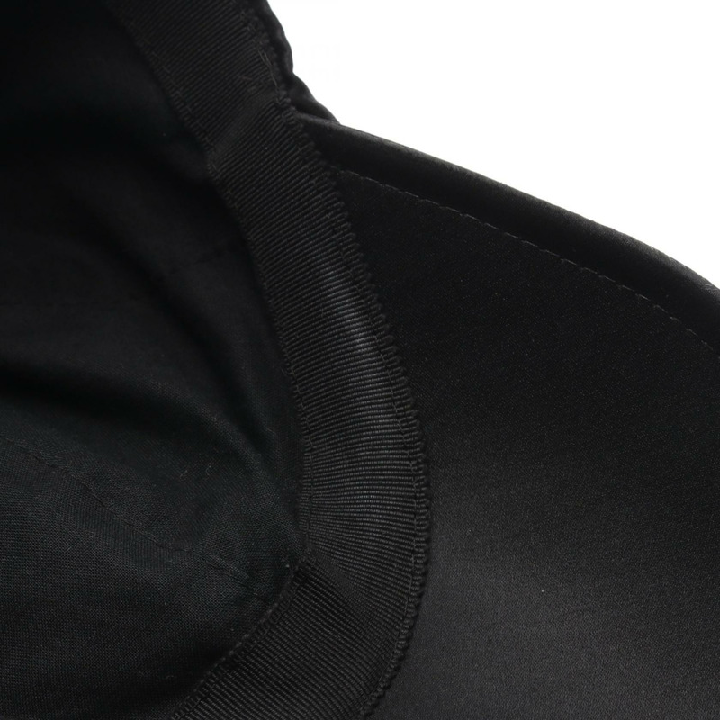 香奈兒 COCO 標誌黑色絲綢女帽（二手）-6