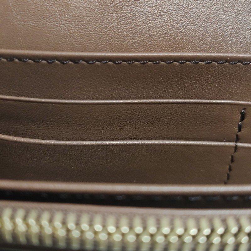 Burberry牛皮帆布拼色格紋字母Logo錢包-8